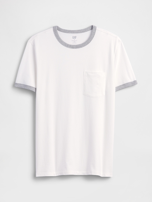 Image number 5 showing, Everyday Soft Ringer Pocket T-Shirt