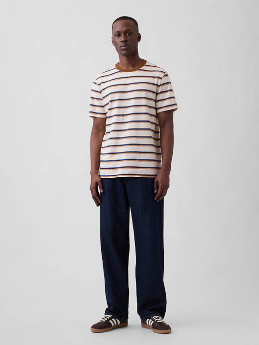 Image number 3 showing, Everyday Soft Stripe Crewneck T-Shirt