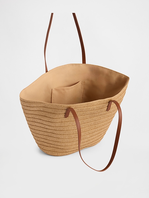 Image number 3 showing, Straw Tote Bag