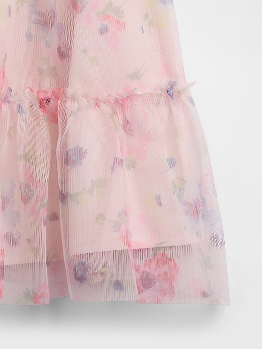 Image number 3 showing, Kids Tulle Flutter Sleeve Dress