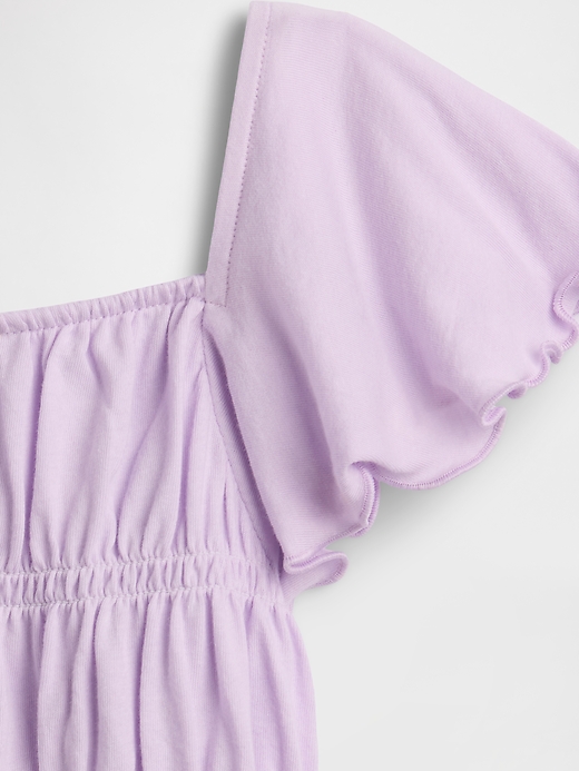 L'image numéro 3 présente Haut smocké à manches flottantes pour Enfant