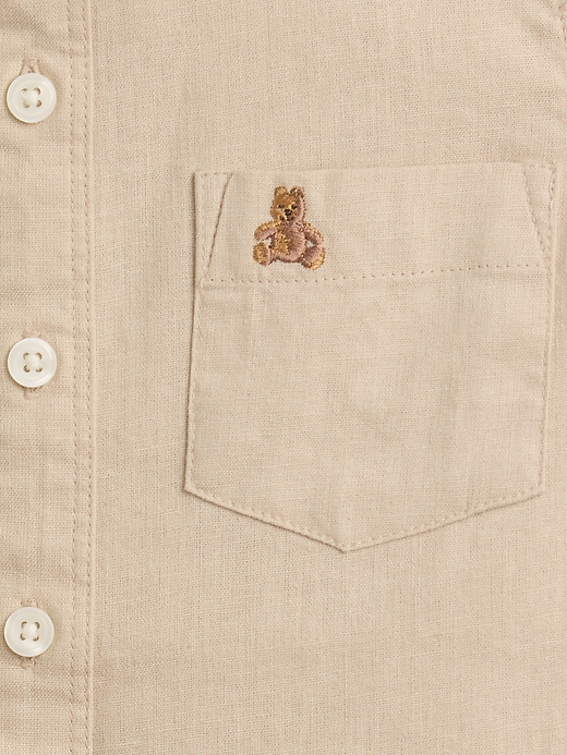 Image number 3 showing, babyGap Linen-Blend Shirt