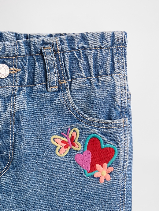 Image number 3 showing, babyGap Embroidered Paperbag Mom Jeans