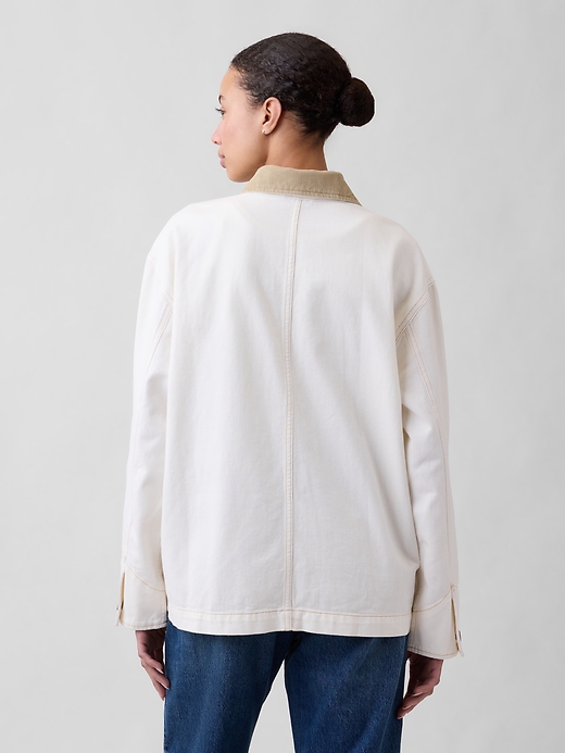 Image number 2 showing, Relaxed Denim Chore Jacket