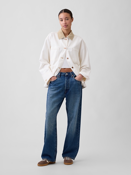 Image number 3 showing, Relaxed Denim Chore Jacket