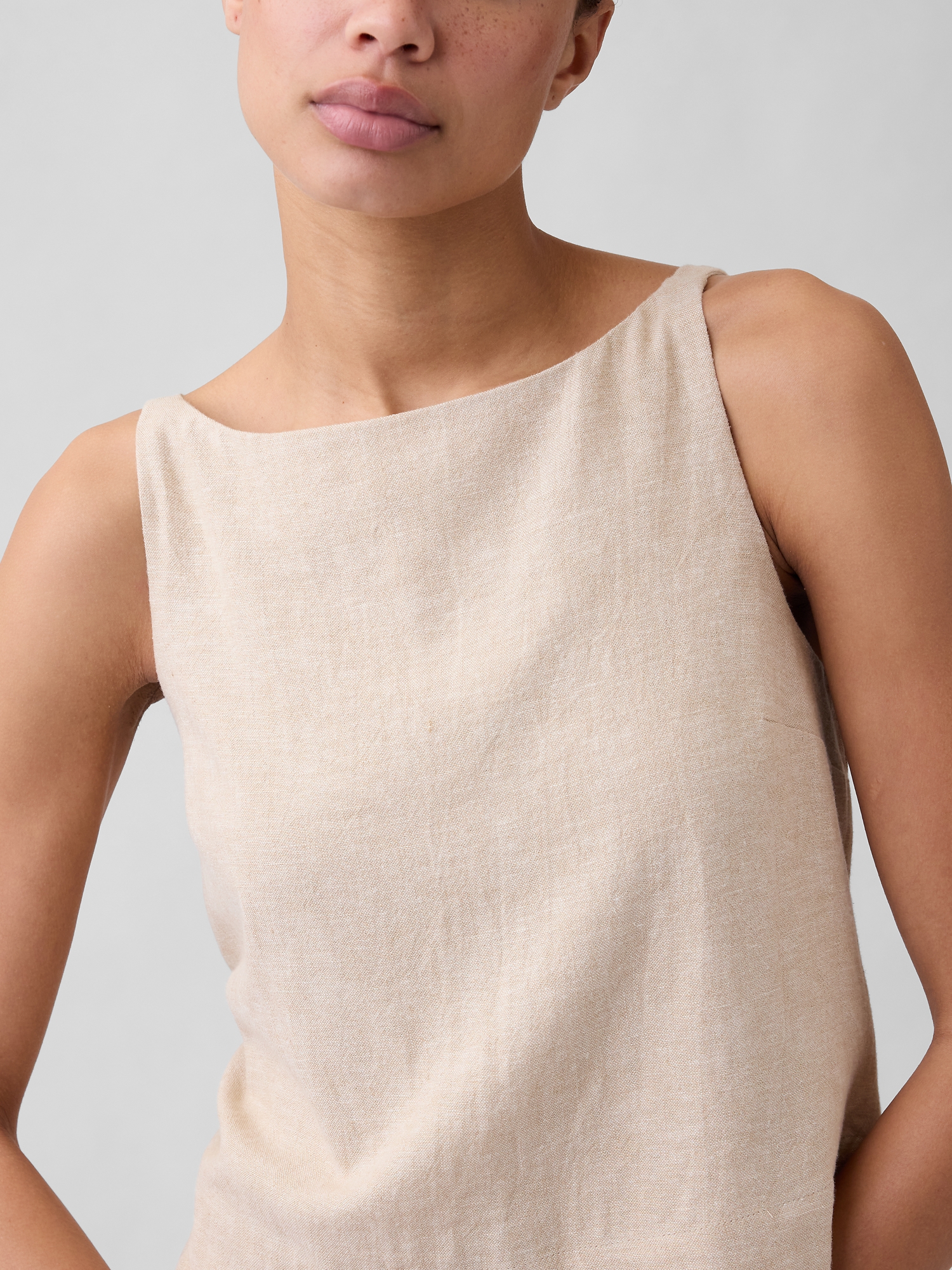Linen-Blend Apron Top | Gap Factory
