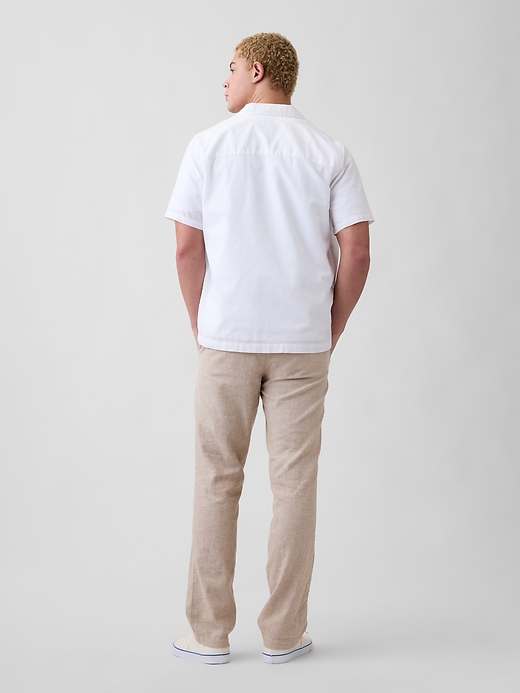Image number 2 showing, Straight Linen-Blend Pants