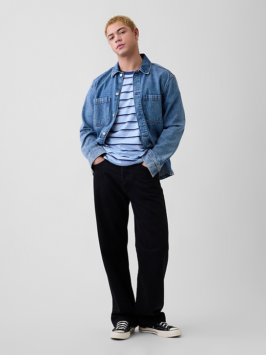 Image number 3 showing, Everyday Soft Stripe Crewneck T-Shirt