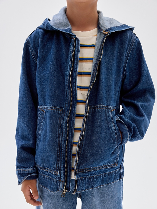 Image number 4 showing, Kids Denim Utility Jacket