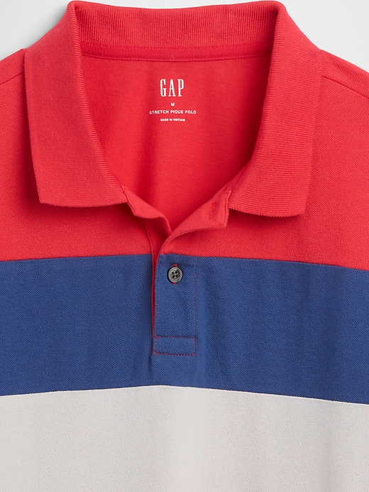 Image number 4 showing, Colorblock Stretch Pique Polo Shirt