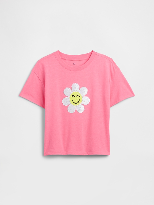 Image number 1 showing, Kids Oversized Graphic T-Shirt