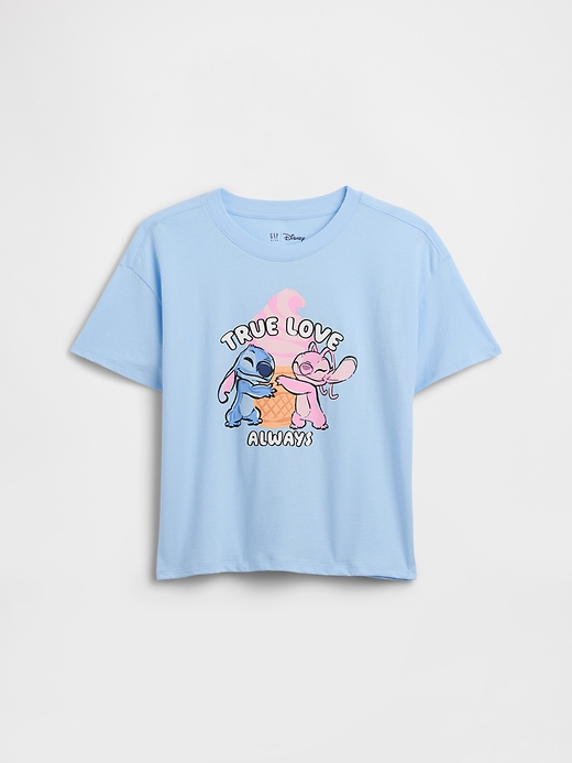L'image numéro 1 présente T-shirt surdimensionné à imprimé Lilo et Stitch GapKids × Disney