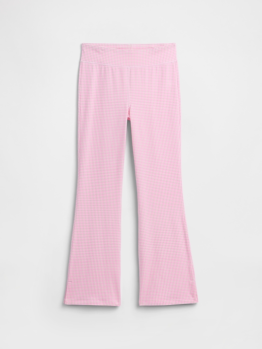 Image number 1 showing, Kids Pull-On Stretch Jersey Flare Leggings