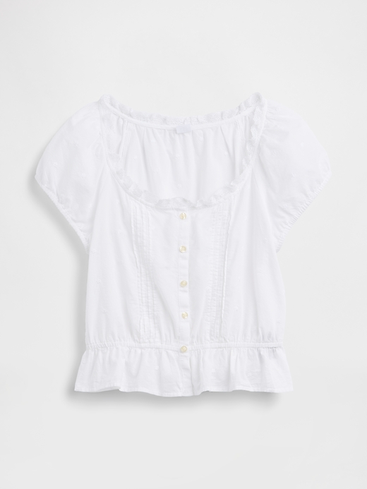 Image number 5 showing, Cap-Sleeve Pintuck Top