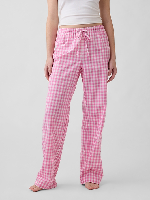 L'image numéro 3 présente Pantalon de pyjama en popeline