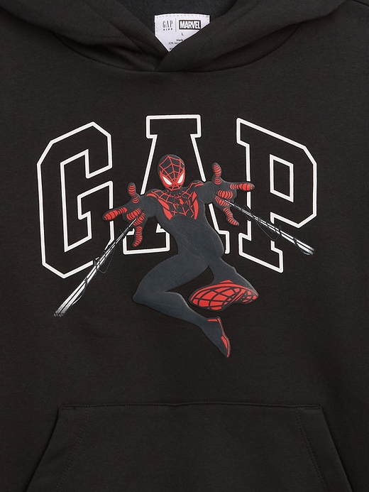 Image number 3 showing, GapKids Marvel Miles Morales Relaxed Logo Hoodie
