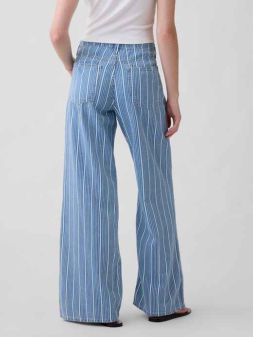 Image number 4 showing, Mid Rise Soft Wide-Leg Jeans
