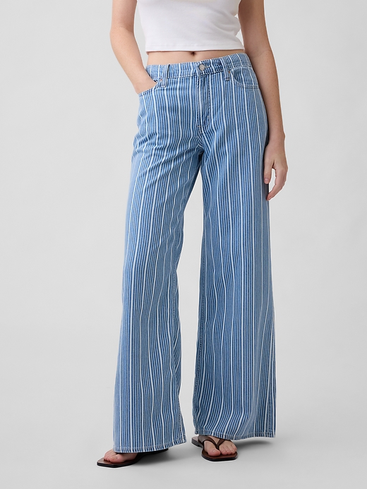 Image number 2 showing, Mid Rise Soft Wide-Leg Jeans