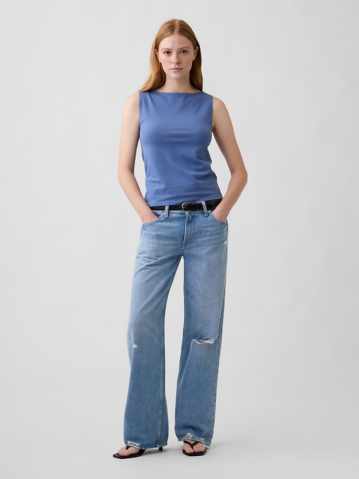 Image number 3 showing, Boatneck Tank Top