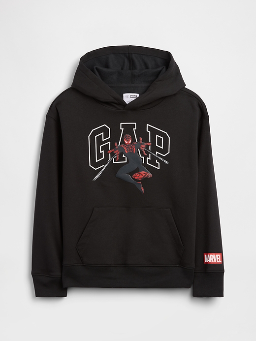 Image number 1 showing, GapKids Marvel Miles Morales Relaxed Logo Hoodie