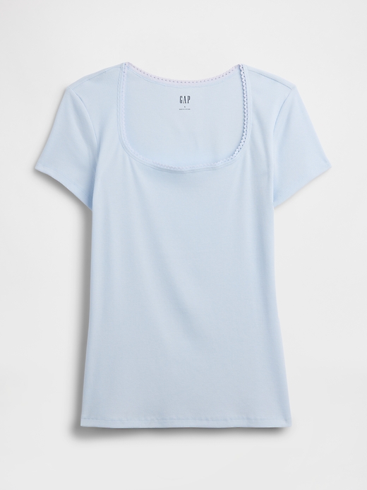 Image number 5 showing, Ribbed Squareneck Top