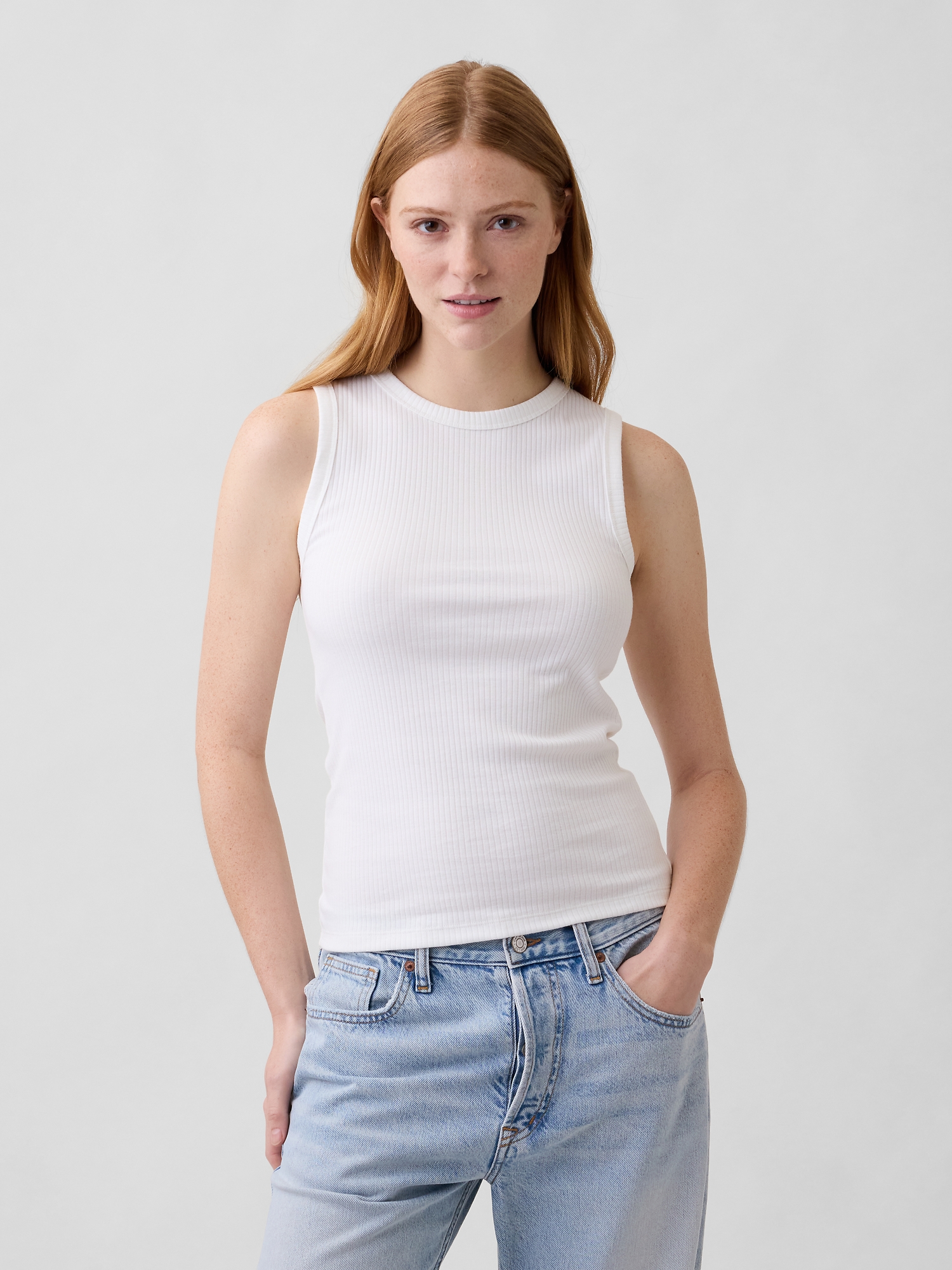 Ribbed Shell Tank | Gap Factory
