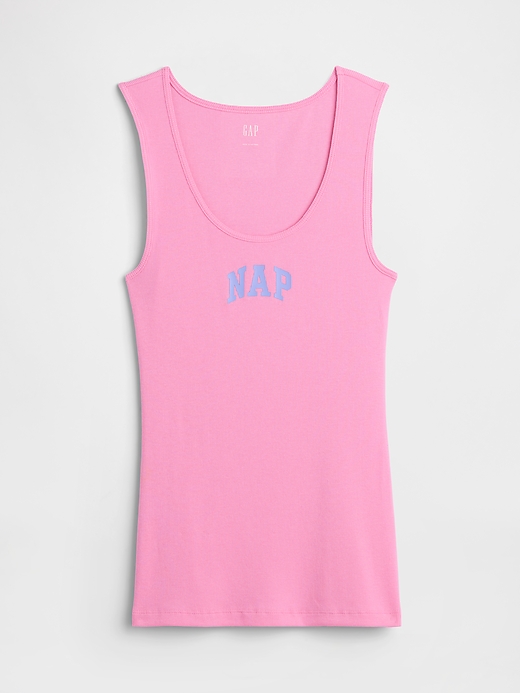 L'image numéro 5 présente Camisole côtelée à logo Gap