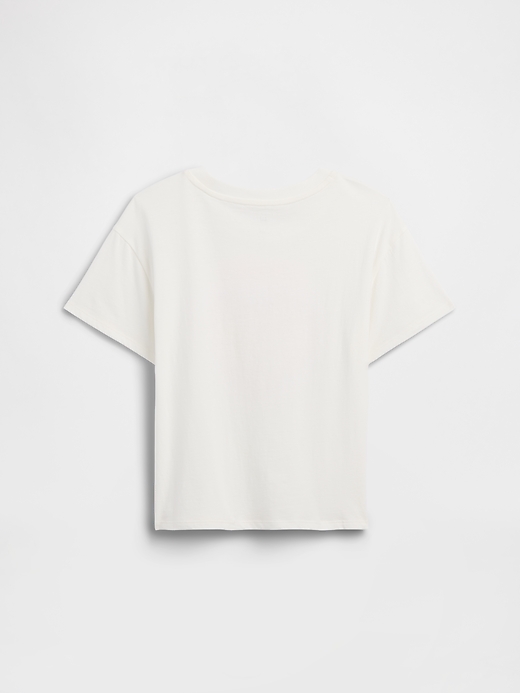 L'image numéro 2 présente T-shirt surdimensionné à imprimé pour enfant