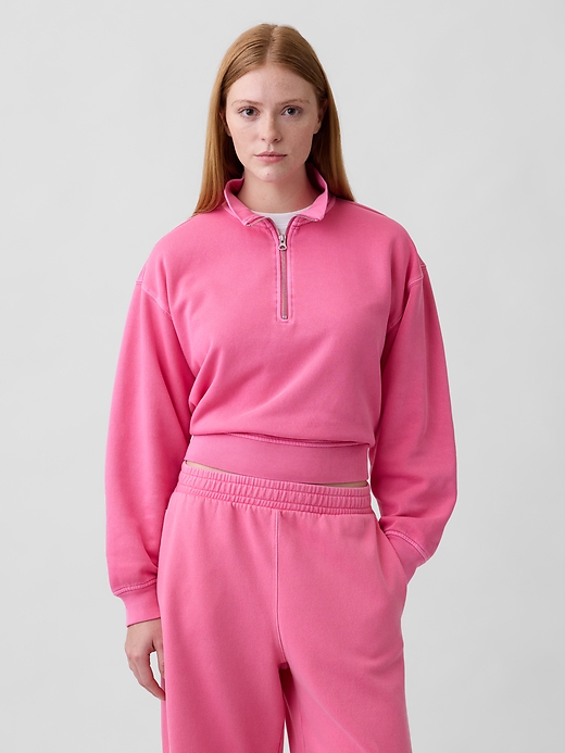 Relaxed Fleece Half-Zip Sweatshirt | Gap Factory