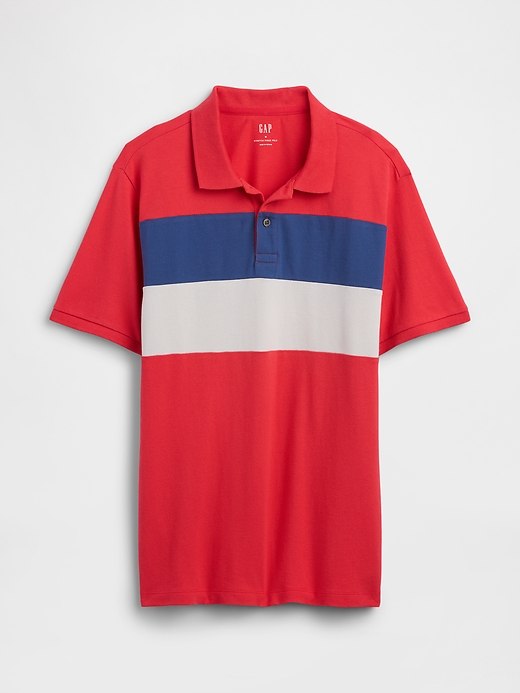 Image number 5 showing, Colorblock Stretch Pique Polo Shirt