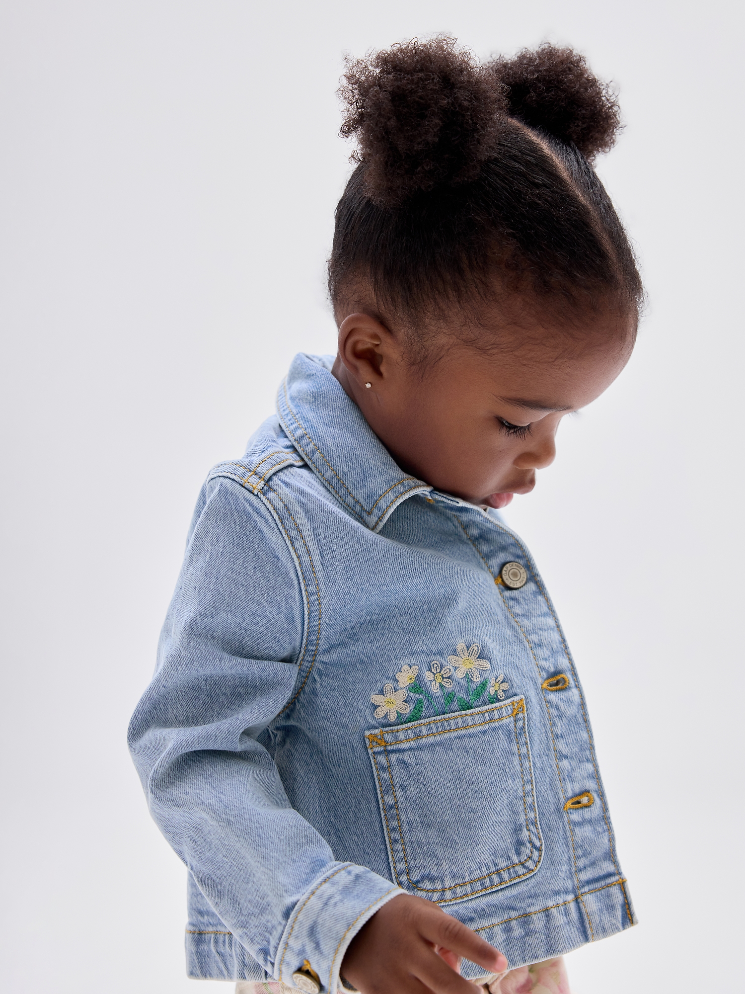babyGap Embroidered Denim Jacket | Gap Factory