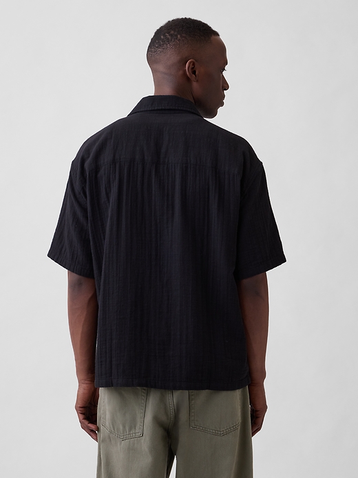 Image number 2 showing, Gauze Vacay Shirt in Boxy Fit