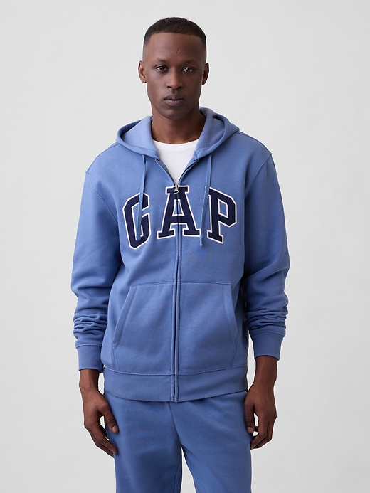 Image number 1 showing, Adult Relaxed Gap Logo Zip Hoodie