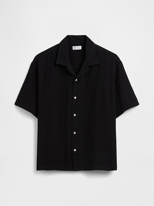 Image number 5 showing, Gauze Vacay Shirt in Boxy Fit