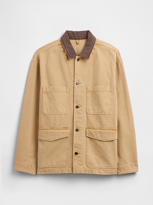 Image number 5 showing, Boxy Denim Chore Jacket