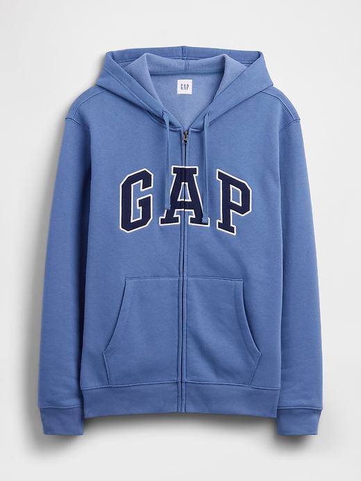 Image number 4 showing, Adult Relaxed Gap Logo Zip Hoodie