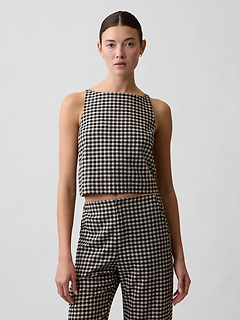 Linen-Blend Apron Top | Gap Factory