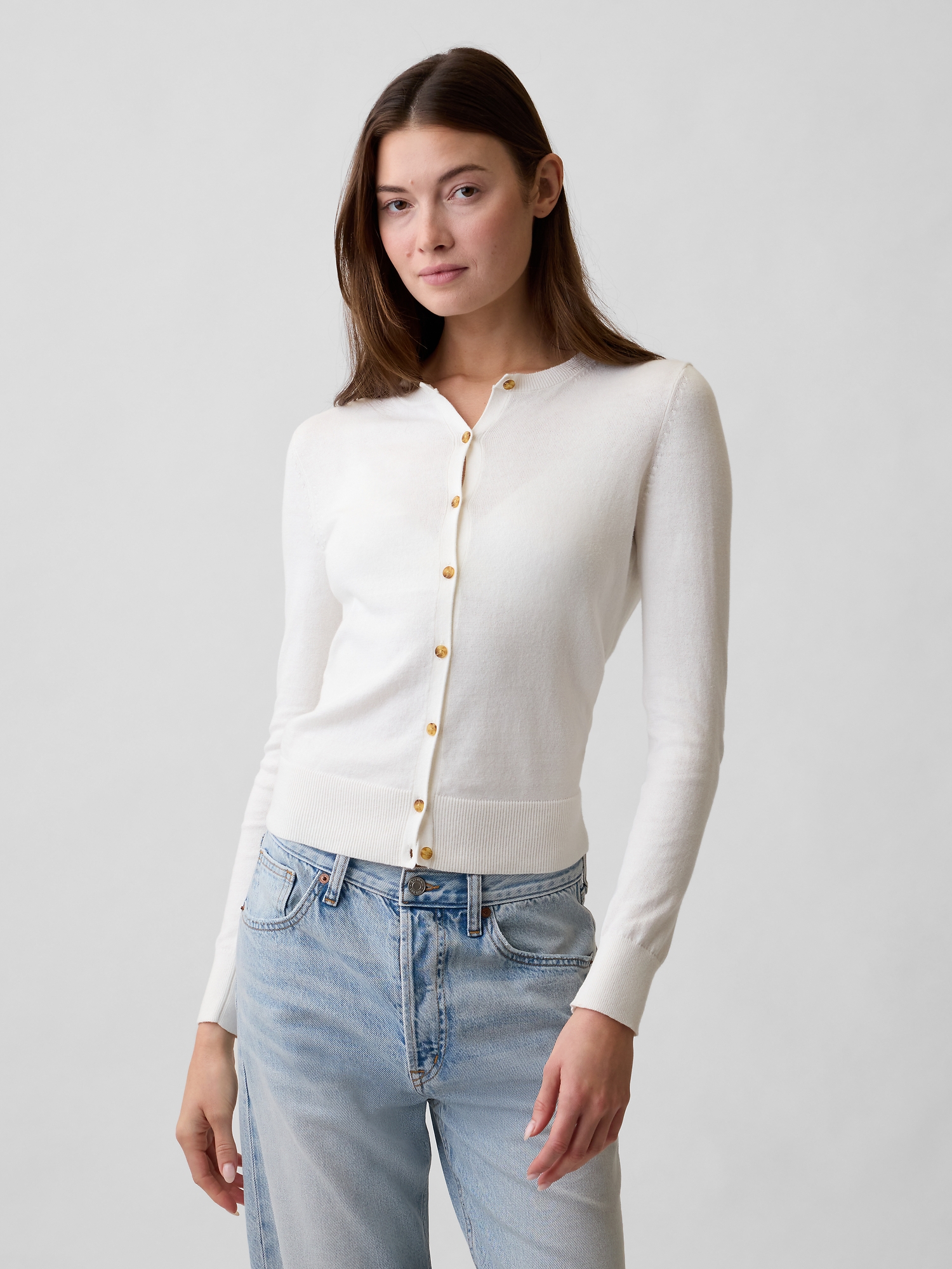 Crewneck Cardigan | Gap Factory