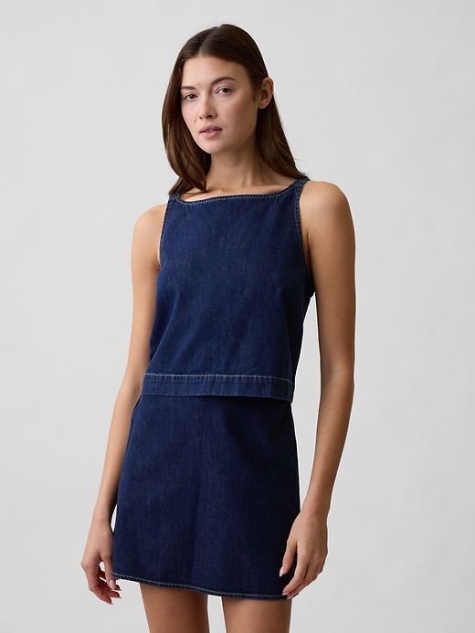 Image number 1 showing, Denim Shell Tank Top