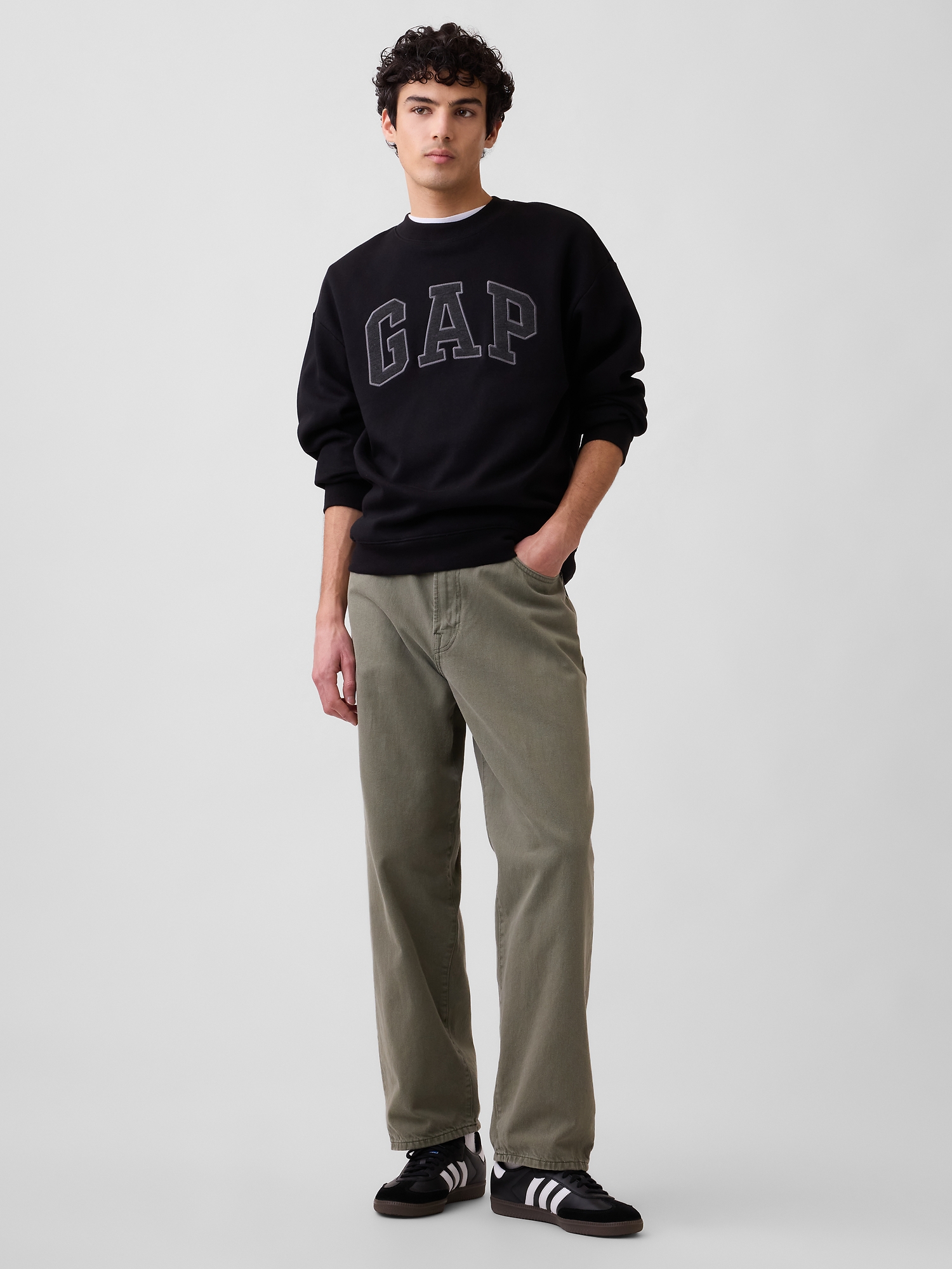 Adult Relaxed Gap Logo Sweatshirt | Gap Factory