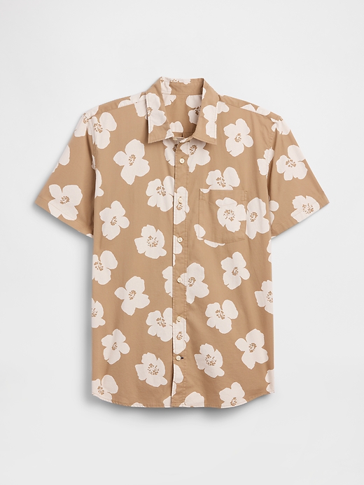 Image number 5 showing, Stretch Poplin Shirt in Standard Fit