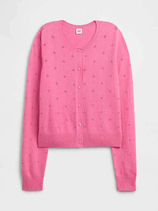 Image number 5 showing, CashSoft Pointelle Cardigan