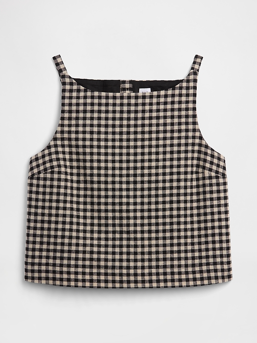 Image number 5 showing, Linen-Blend Apron Top