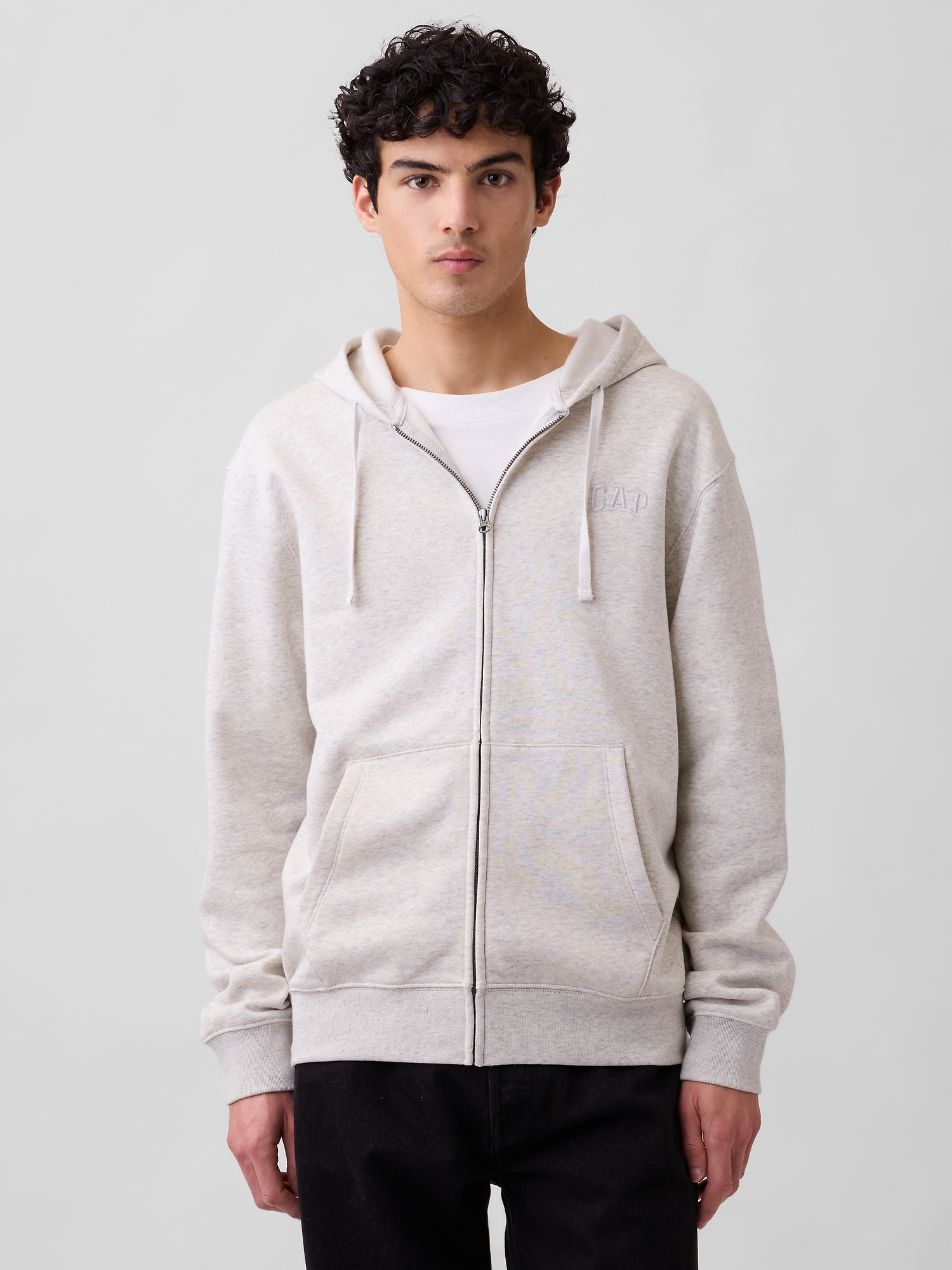 Adult Relaxed Gap Logo Zip Hoodie | Gap Factory