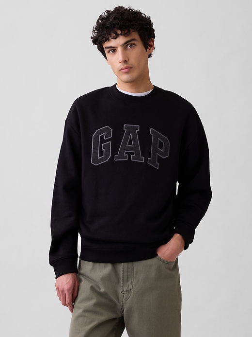 Image number 1 showing, Adult Relaxed Gap Logo Sweatshirt