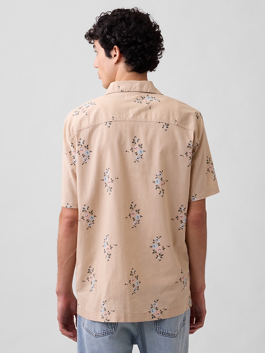 Linen-Blend Vacay Shirt in Standard Fit | Gap Factory