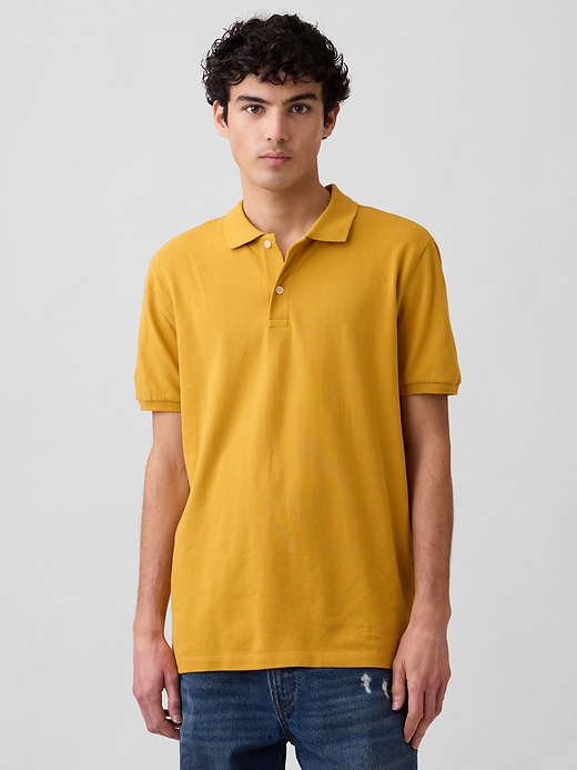 Image number 1 showing, Stretch Pique Polo Shirt