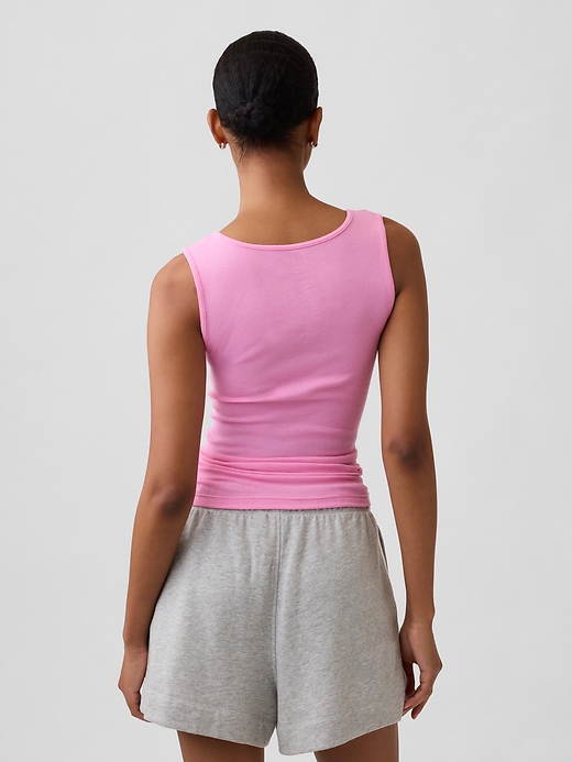L'image numéro 2 présente Camisole côtelée à logo Gap