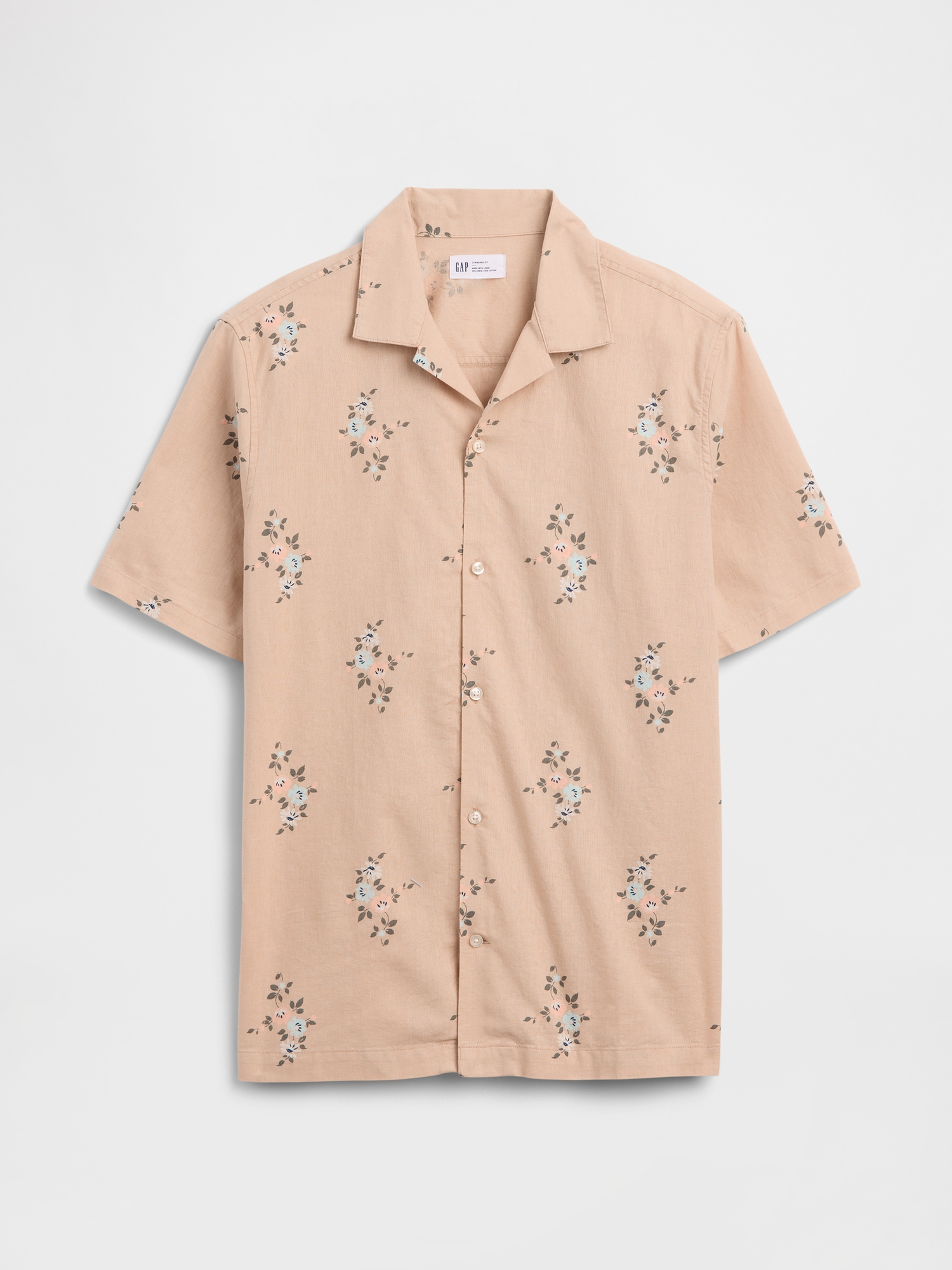 Linen-Blend Vacay Shirt in Standard Fit | Gap Factory