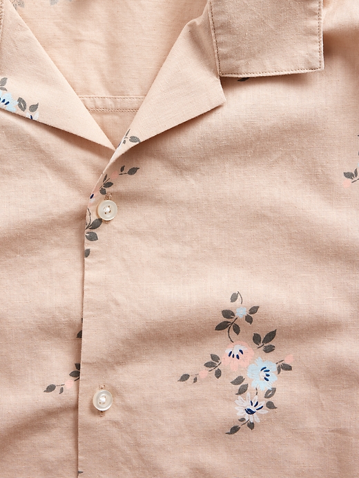 Linen-Blend Vacay Shirt in Standard Fit | Gap Factory